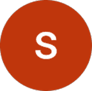 A simple red circular graphic with the lowercase letter 's' displayed prominently in white.